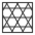 Hexagonal infill, a tighter crossed pattern